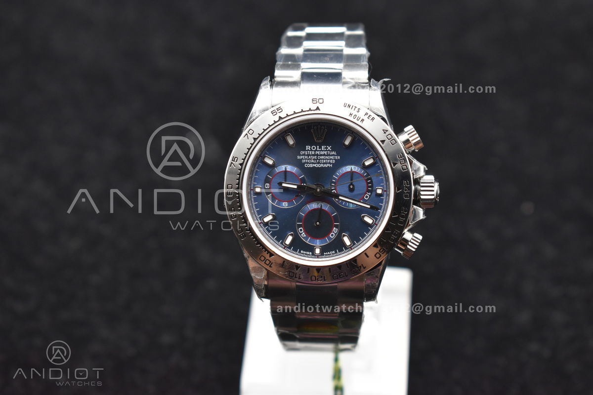 Daytona SS TWF SS Bezle Blue Dial on SS Brcelet A4130 